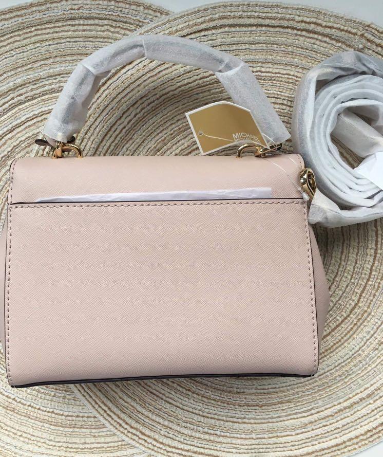 Michael Kors Ava Extra Small Saffiano Leather Crossbody - Optic White  ($107) ❤ liked on Polyvore featurin…