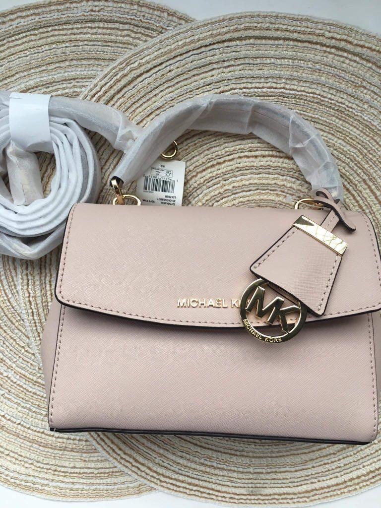 MICHAEL KORS Ava Extra-Small Saffiano Leather Crossbody (v v v pretty) w  complimentary magnetic closure gift box • Php7500 Downsize your…
