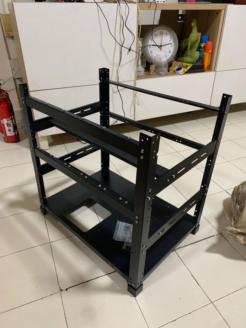 Mining rig rack 12 GPU, Furniture & Home Living, Furniture, Shelves ...