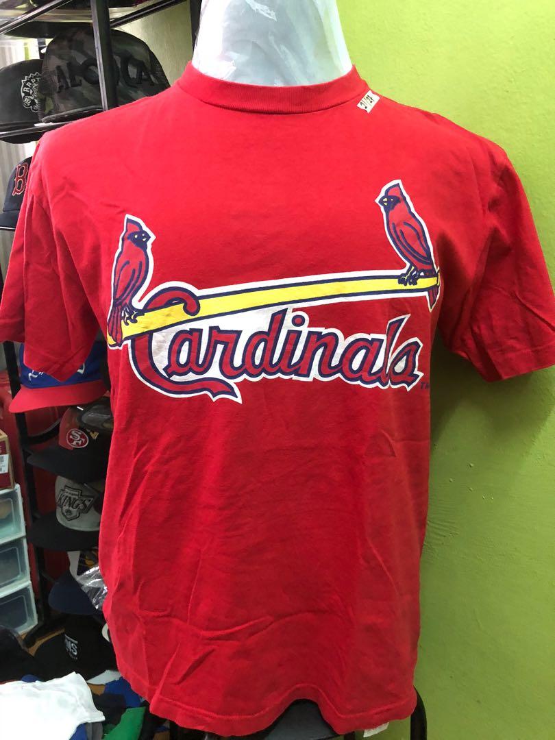 St Louis Cardinals Shirt Men's XXL Blue Solid Short Sleeve Adidas Baseball  MLB
