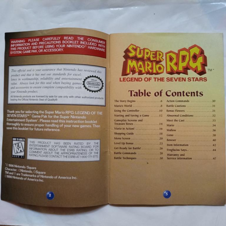 N64 Paper Mario Instruction Booklet & Box Only, Video Gaming, Video ...