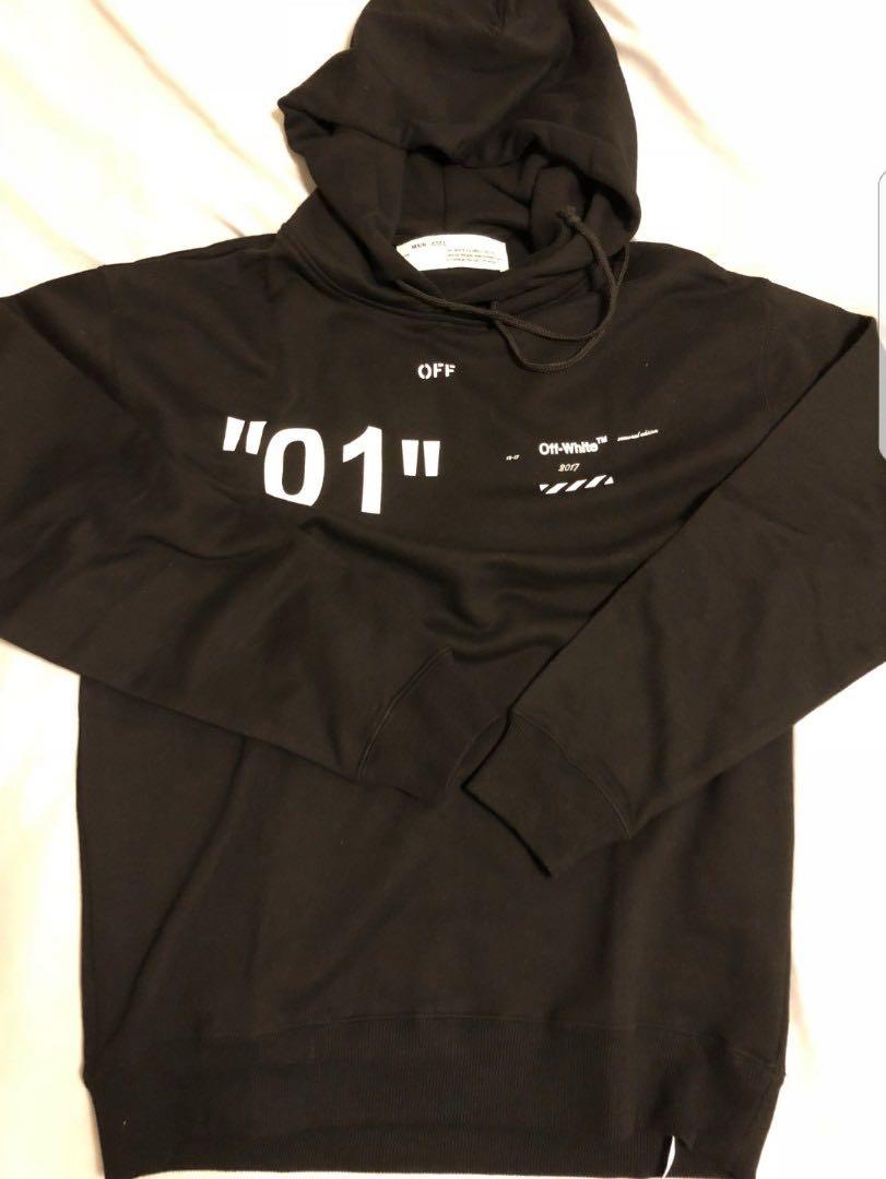 Off white 01 diagonal hoodie 2025