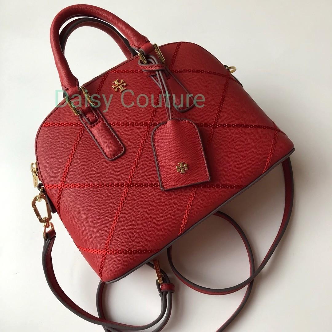 Original tory burch women dome sling crossbody bag in red, Luxury, Bags &  Wallets on Carousell