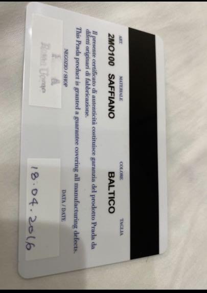 Prada wallet SAFFIANO BALTICO genuine (Category: Luxury Bags & Wallets) located in Quezon City. Submitted by psestocks (Listing ID 1117137378, Image 2). Description: Genuine Prada wallet Saffiano Baltico original / authentic product RFS: received as gift.