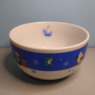11cm or 4" Rare Cute  Medium Round Blue KFC Moomin Moominvalley Ceramic Cereal Soup Bowl