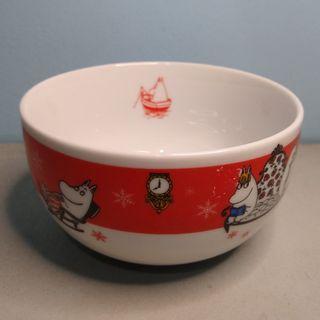 11cm or 4" Rare Cute Medium Round Red KFC Moomin Moominvalley Ceramic Cereal Soup Bowl