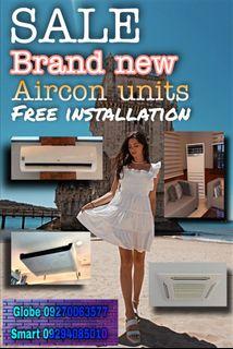 Sale! Brand New Aircon unit Floor mounted Ceiling Cassette type Ceiling Suspended Type Split type Free installation
