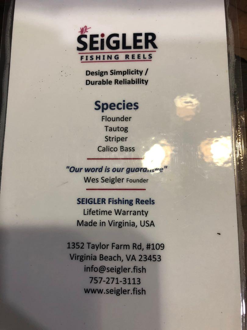 Seigler SGN Fishing Reel