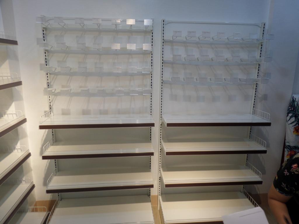 Shelves racks Grocery mini marts steel standee, Furniture & Home Living ...