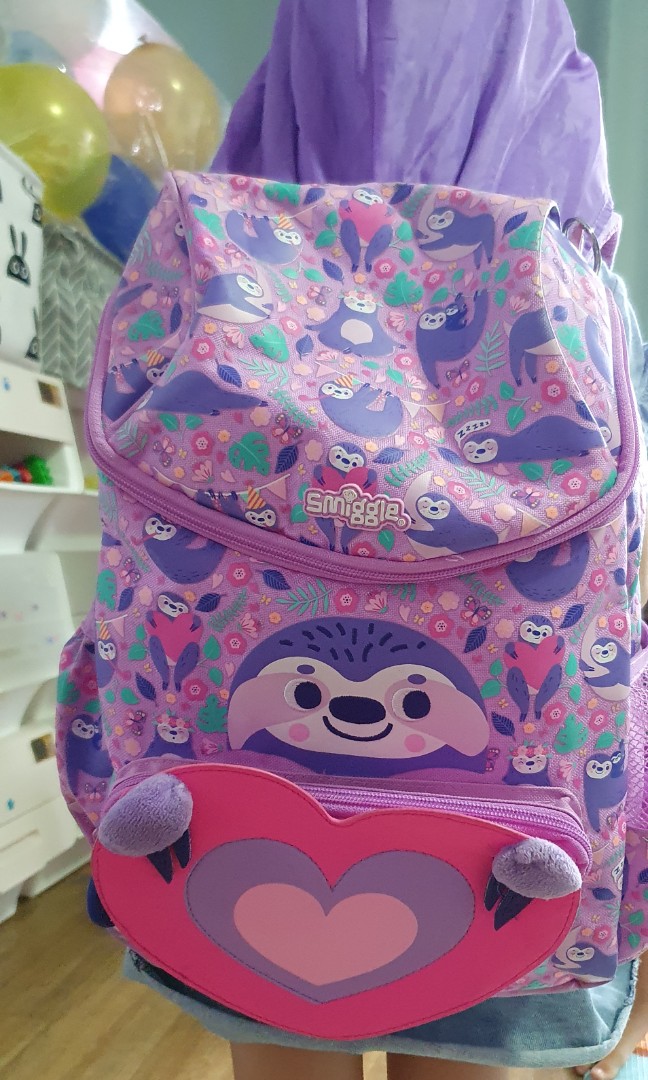 Smiggle online sloth bag