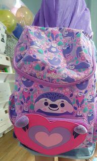 Smiggle sloth bag with hoodie