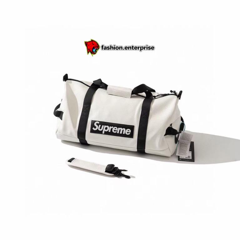 FW19 Supreme Nike Leather Duffle Bag White【WS00078-003】 - rabassa.eu