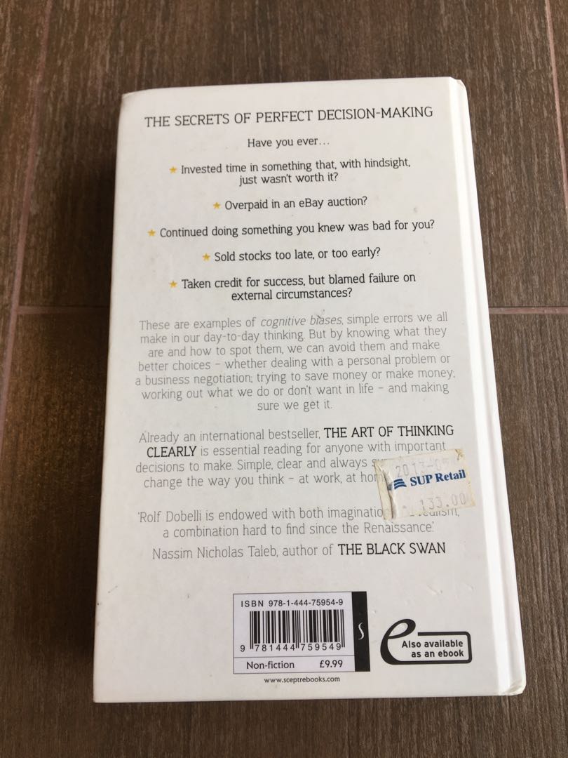 The art of thinking clearly62859982090499111
