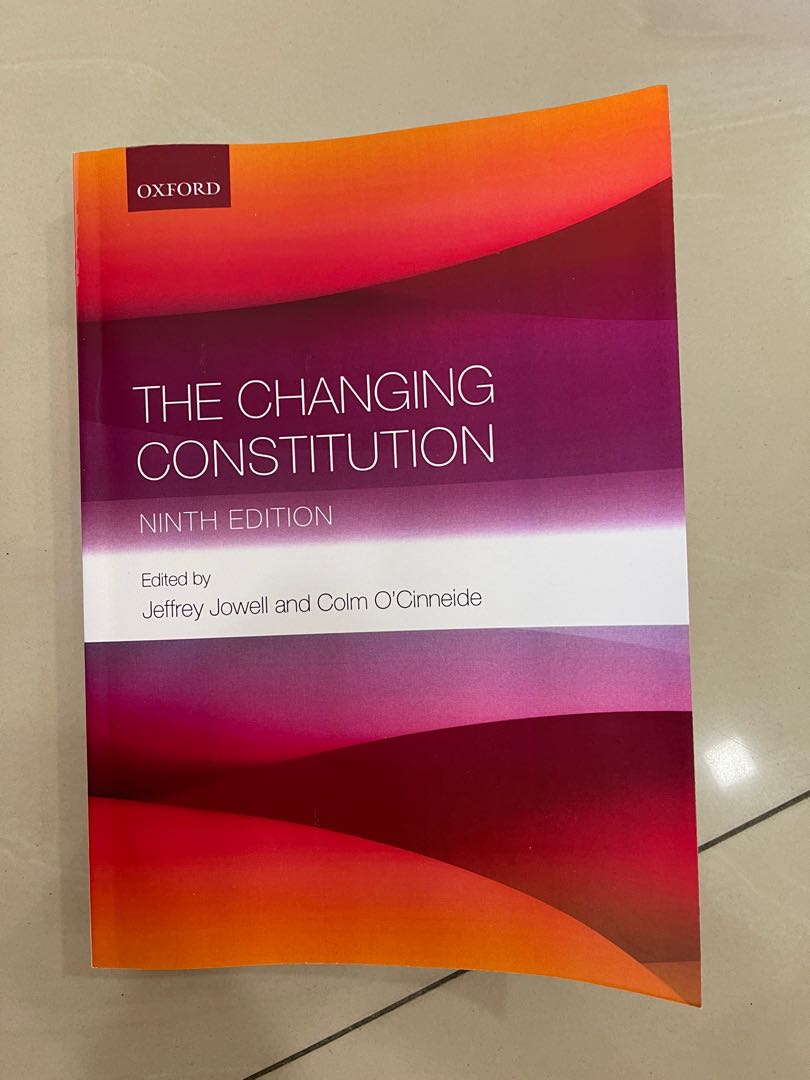 The changing constitution 9th edition by Jeffrey Hobbies Toys Books