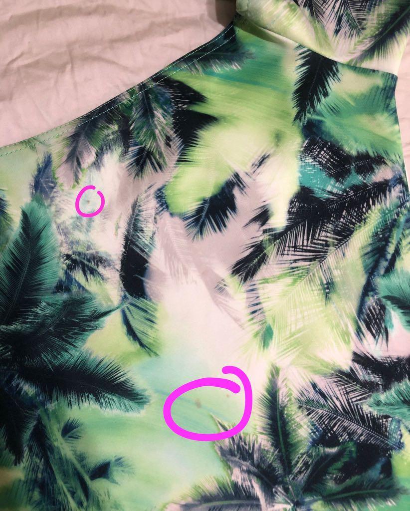 Tropical print outlet bardot scuba dress