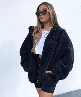 White Fox OverSized Teddy Jacket