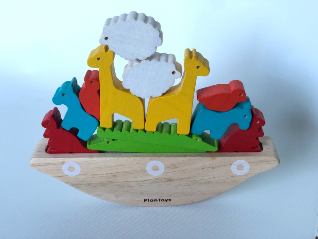 Plan toy, balancing boat, sustainable wooden toy, Hobbies & Toys, Toys