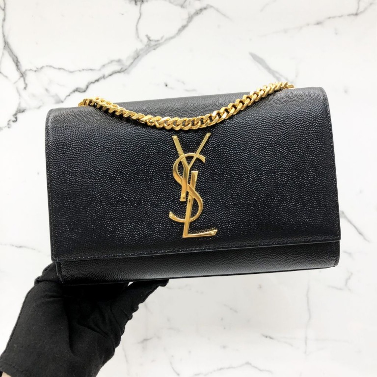 YSL 469390 KATE SMALL GRAIN LEATHER GHW CHAIN SHOULDER BAG 217018969