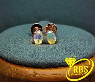 14k Ethiopian Opal Stud Earrings