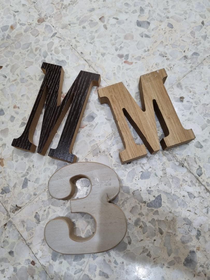 3D word art 3 pieces, Furniture & Home Living, Home Decor, Frames