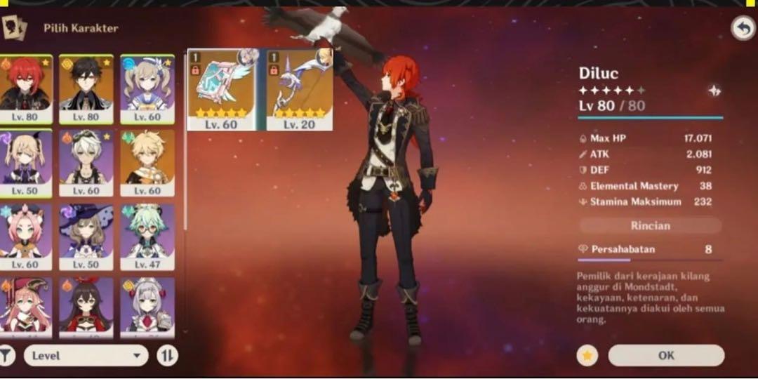 原神亞服4金迪盧克鐘離天空之卷阿莫斯 遊戲機 遊戲機裝飾配件 遊戲禮物卡及帳戶 Carousell