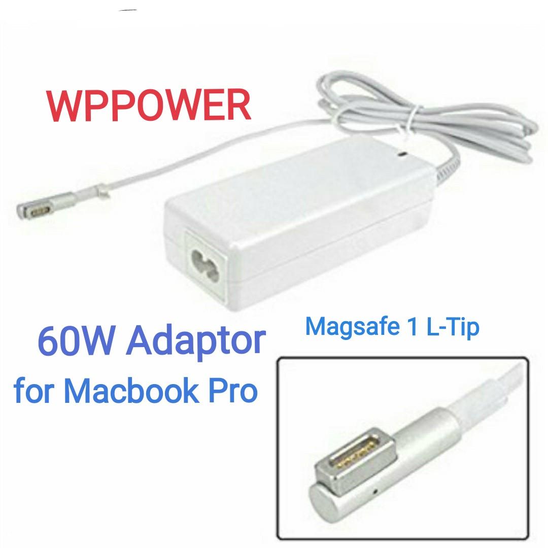 60W WPPOWER macbook Power Adapter L Tip Magsafe Charger for Apple Macbook  Pro 13 Inch and Air 11