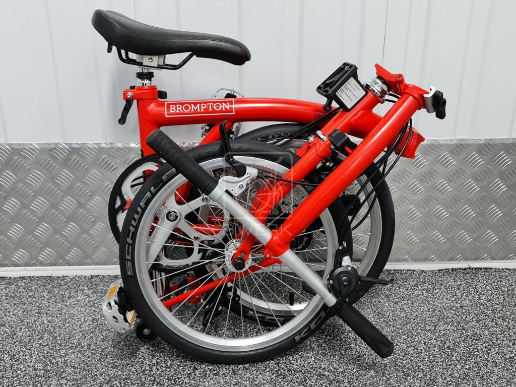 Brompton h6r shop folding bike red