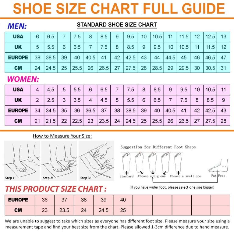 Foot size 36 in cm hotsell