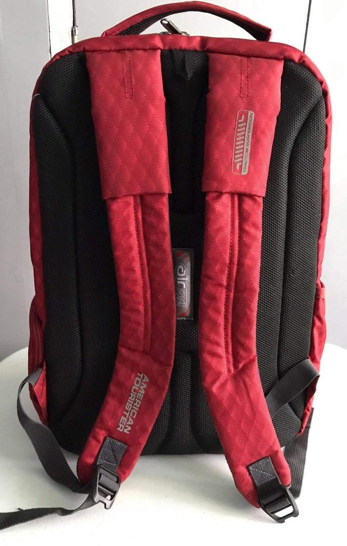 American tourister shop backpack red