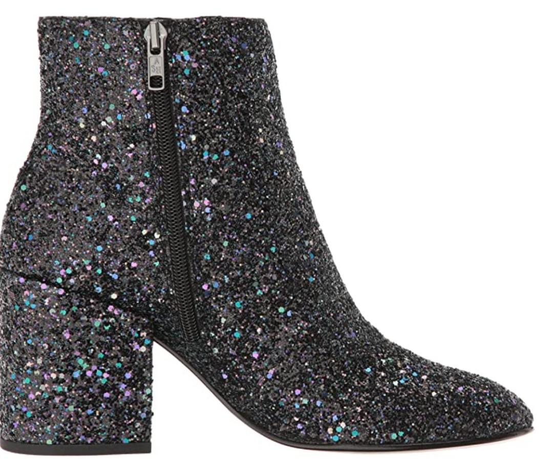 Ash Black Blue Glitter Egoiste Ankle Boots Booties Women s Fashion Footwear Boots on Carousell