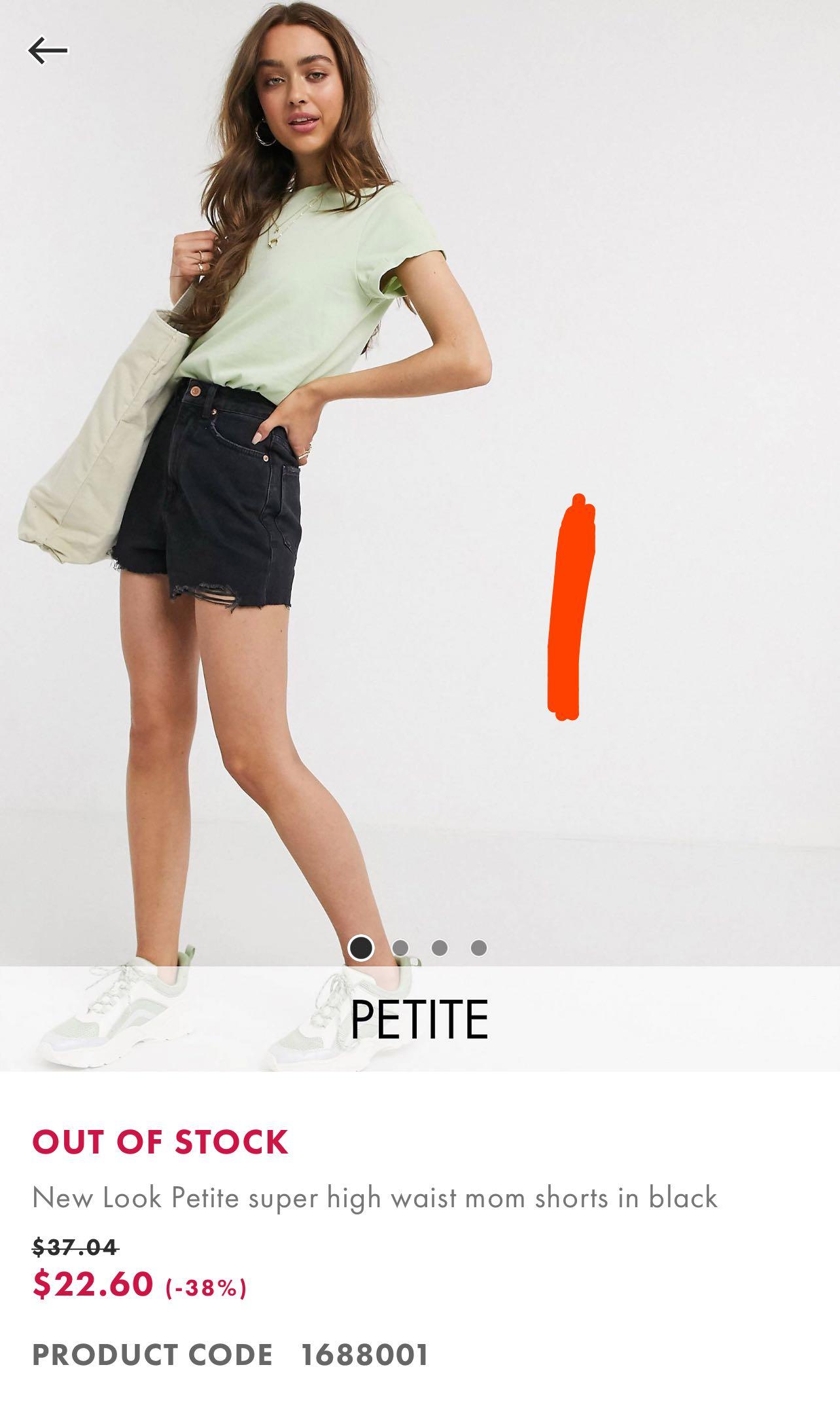 New look mom shorts online