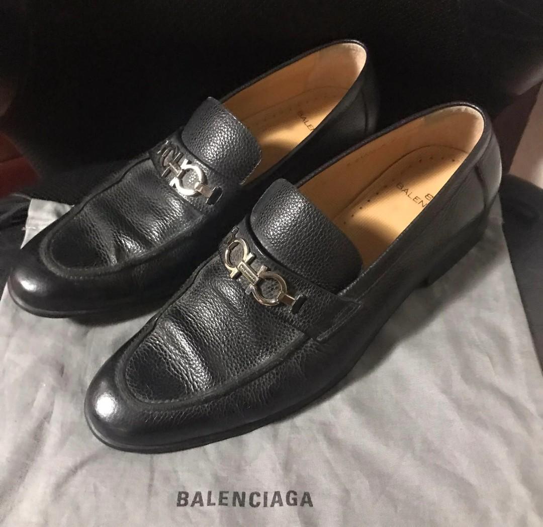 Balenciaga Leather Dress Shoes Mens Fashion Footwear Dress Shoes on  Carousell