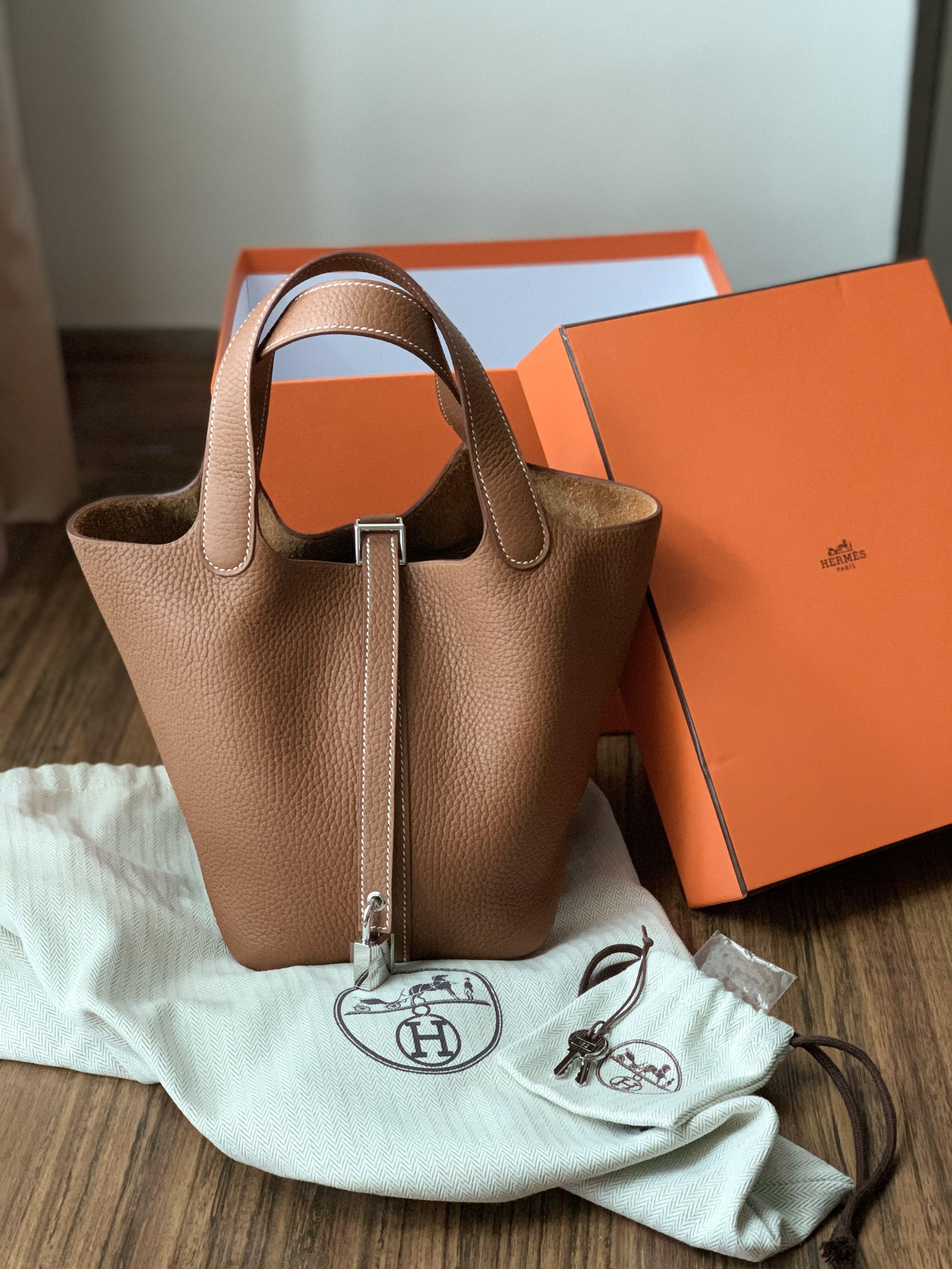 🆕 AUTHENTIC HERMES PICOTIN 18 ANEMONE PHW, Luxury, Bags & Wallets on  Carousell