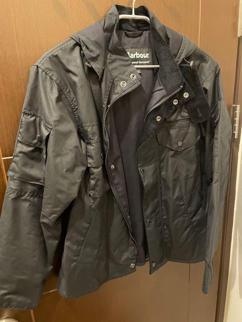 Barbour X Engineered Garments 油布外套聯名款海軍深藍m號 他的時尚 外套在旋轉拍賣