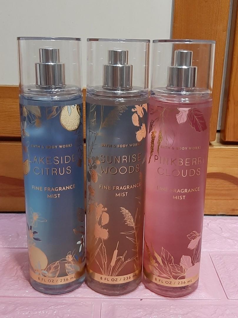 Bath & Body Works Lakeside Citrus, Sunrise Woods, Pinkberry Clouds, Beauty & Personal Care