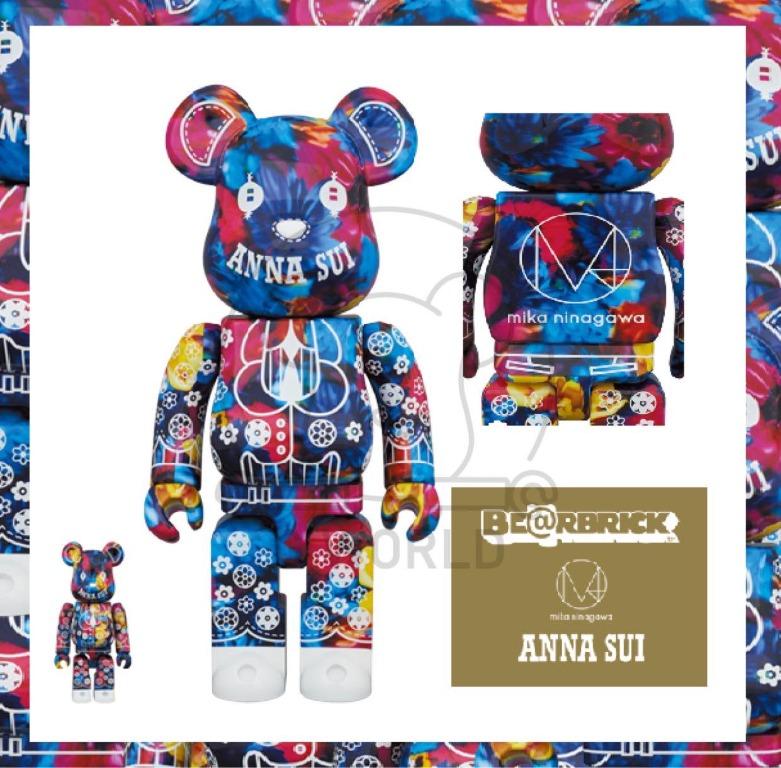 Bearbrick Anna Sui x M mika ninagawa 400%+100%, Hobbies & Toys ...