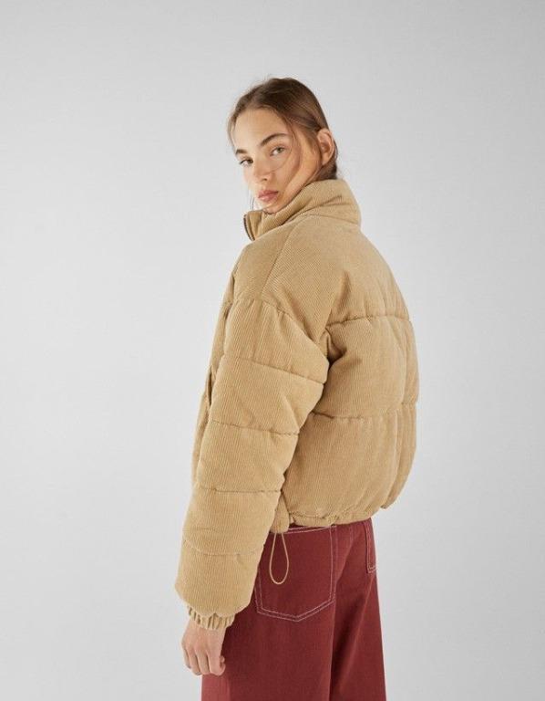 Goedkeuring piloot commentaar Bershka Brown Puffer Corduroy Jacket, Women's Fashion, Coats, Jackets and  Outerwear on Carousell