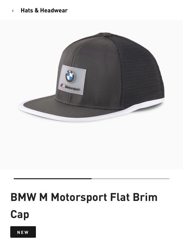 BMW M Motorsport flat Brim Cap, Men's Fashion, Watches & Accessories ...