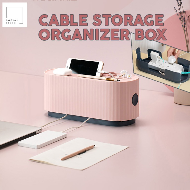 Cable Storage Organizer Box / Extension Computer Wire Socket Plug Organizer / Extension Socket
