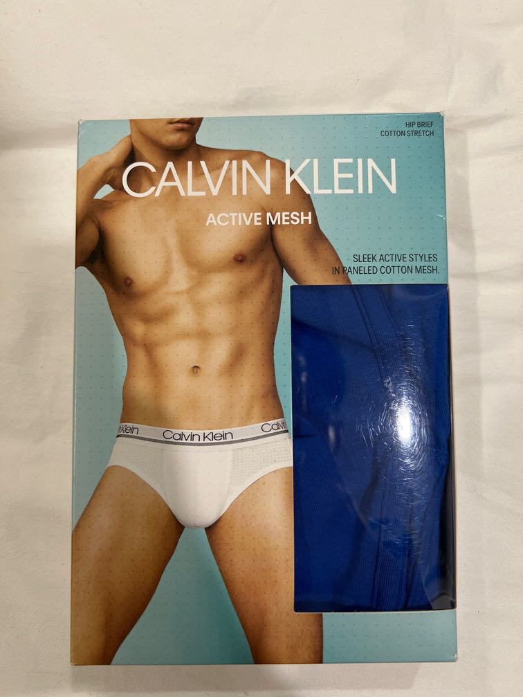 Calvin Klein Active Mesh (Hip Brief Cotton Stretch), Men's Fashion,  Bottoms, New Underwear on Carousell