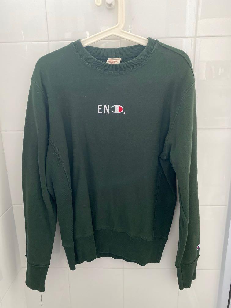 Shah forretning Fuld Champion X End sweater, Men's Fashion, Coats, Jackets and Outerwear on  Carousell