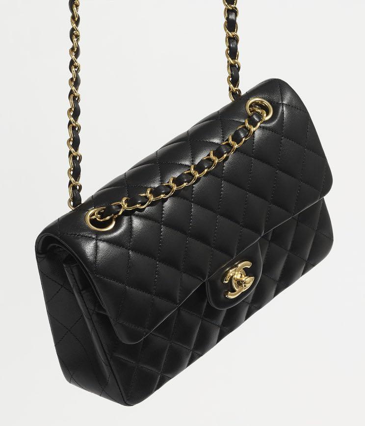 Chanel Classic Flap Small Lambskin GHW, Luxury, Bags & Wallets on