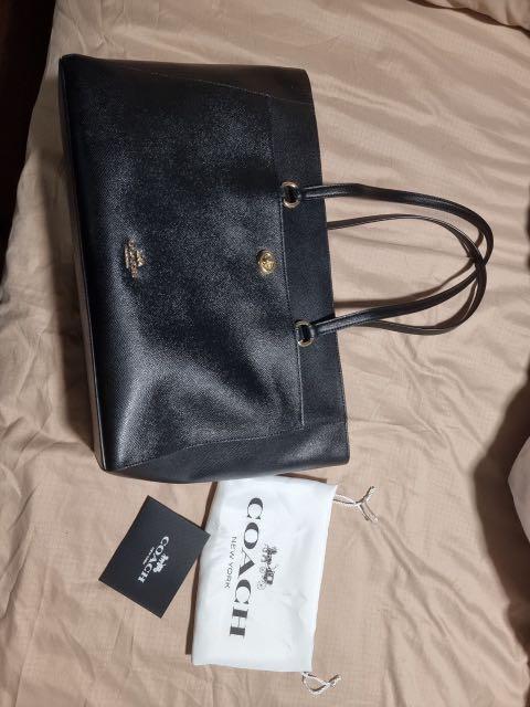 Coach signature store folio tote