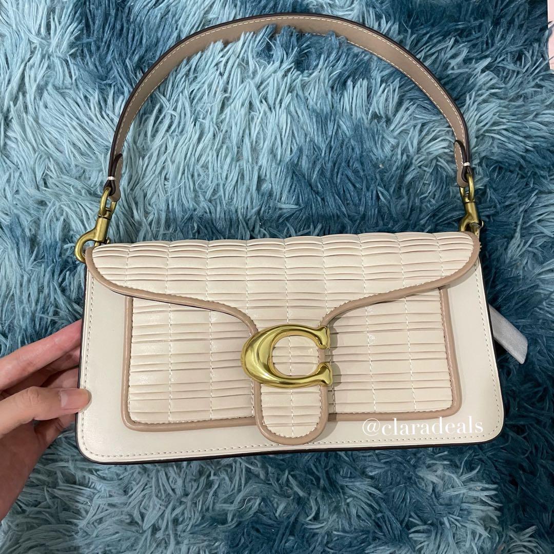 Coach Tabby Pleating White Women s Fashion Bags Wallets