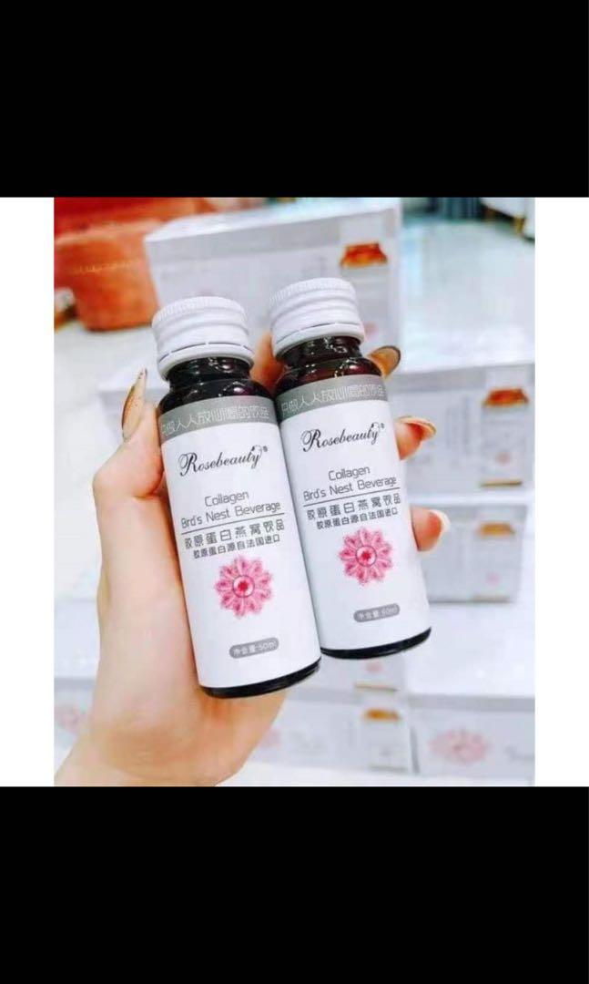 Collagen Bird's Nest Beverage Rosebeauty, Food & Drinks, Beverages on Carousell