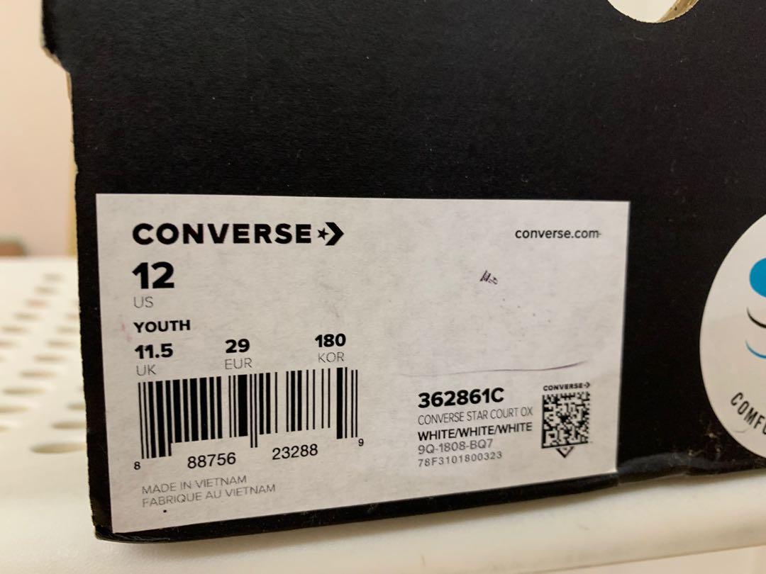 converse star court ox white