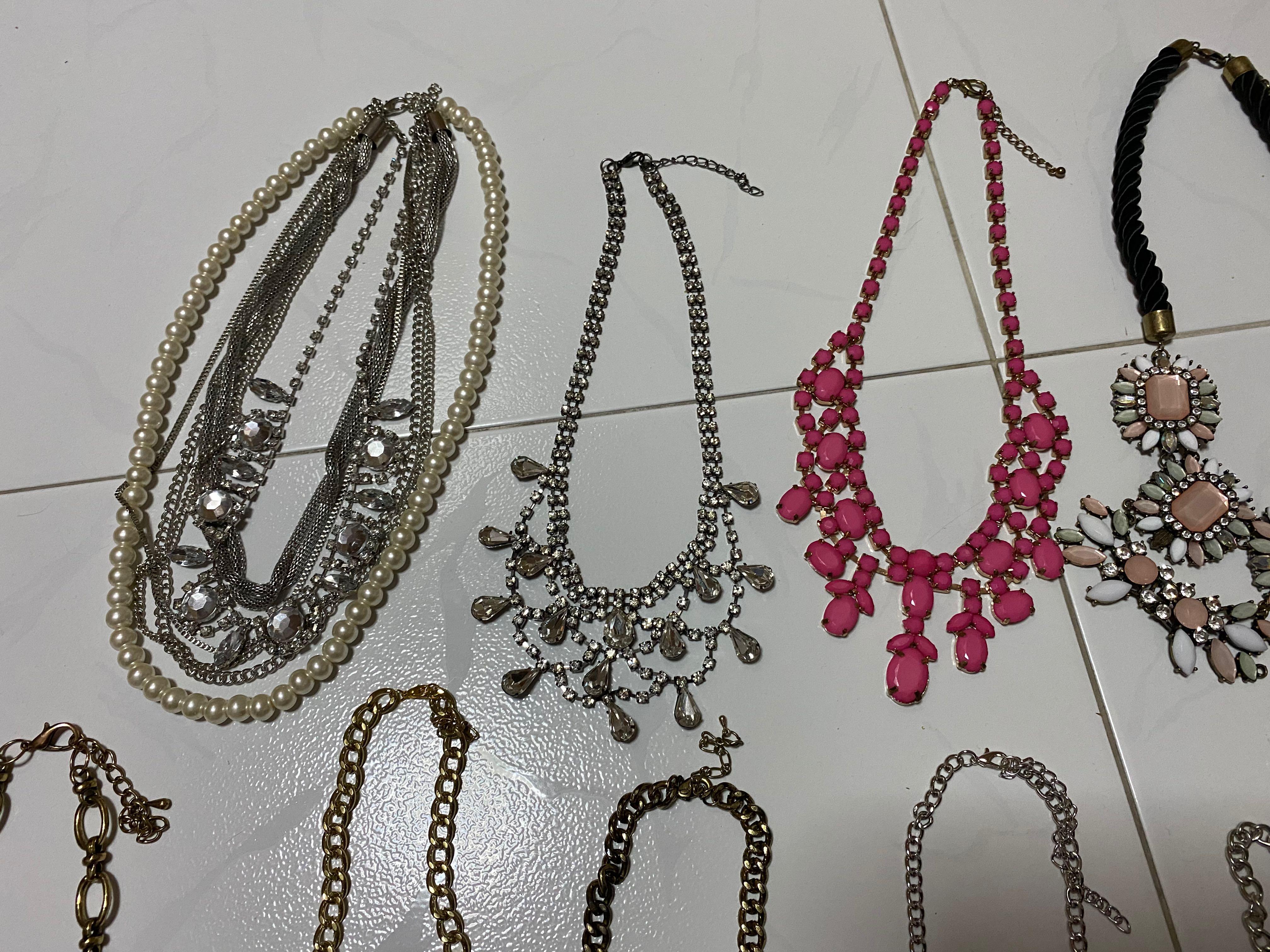 Chunky silver costume new arrivals necklace