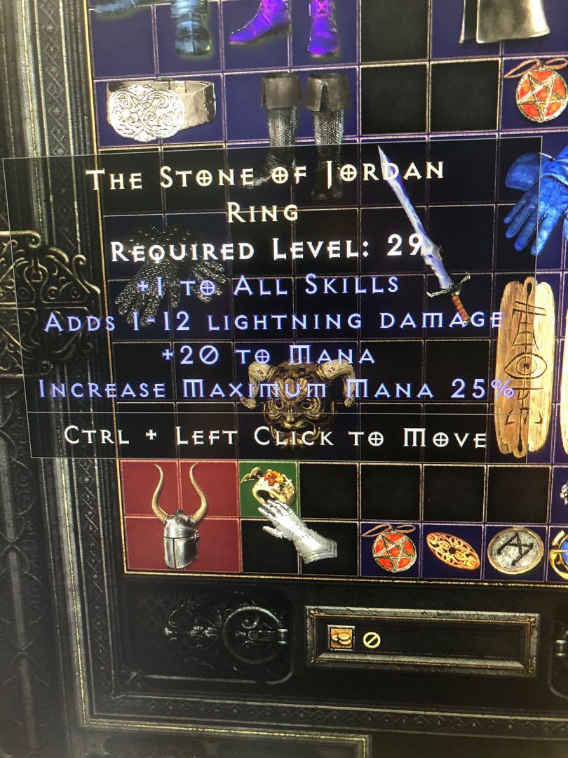 D2r stone of Jordan!!!, Video Gaming, Gaming Accessories, InGame