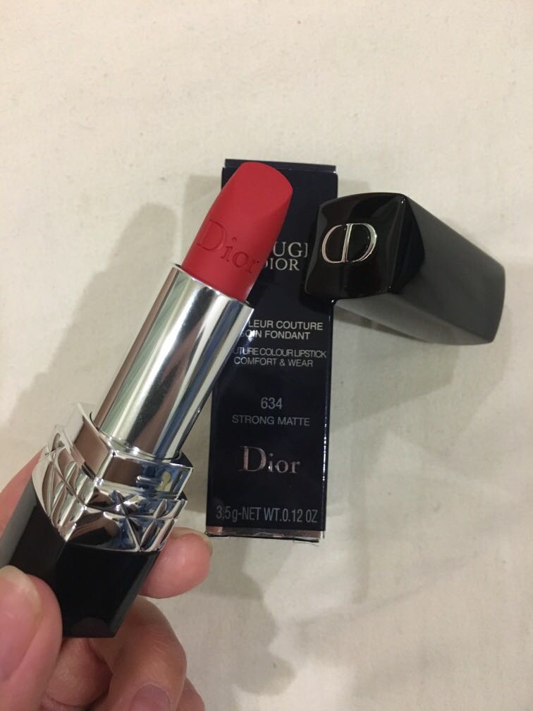 Dior Lipstick Authentic Rogue 634 Strong Matte Beauty