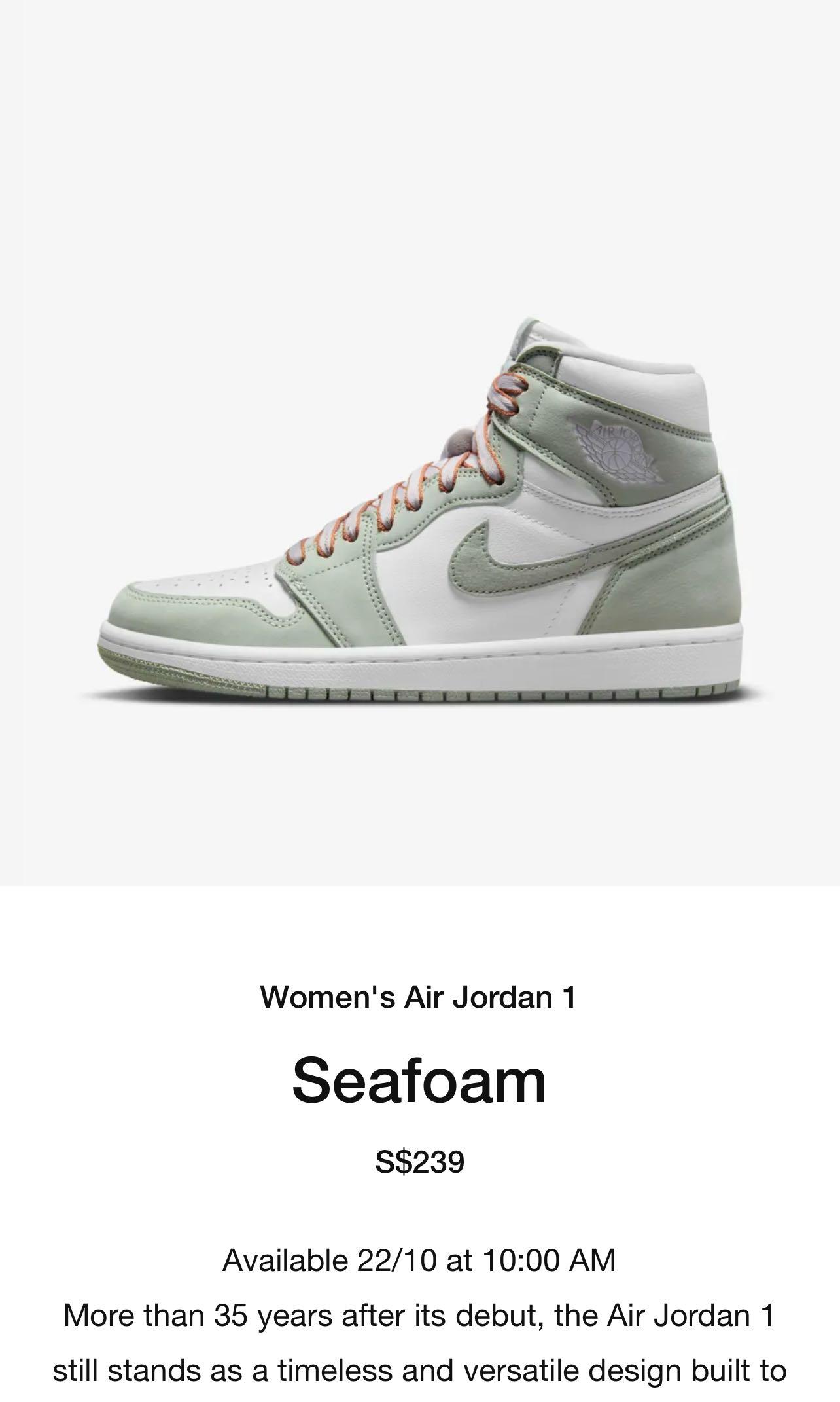 Air Jordan 1 With Grey/Green Upper - Grailify